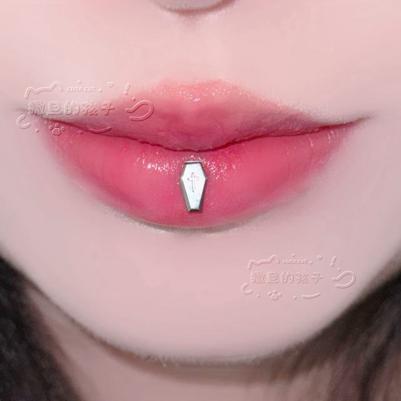 Satan's Child Time Traveler F136 Titanium Alloy Lip Ring Labret Stud Cartilage Piercing - Image 2