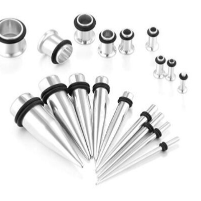 36-Piece Stainless Steel Cone Auricle Piercing Jewelry Set, Pointed Cone Earrings for Men Women - Image 4