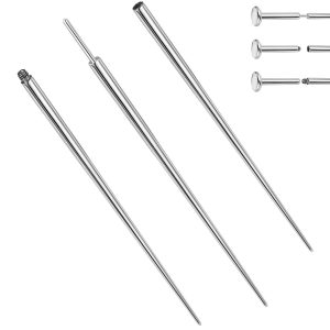 316L Surgical Steel Guide Pin Internally Threaded Lip Nail Ear Nail Belly Button Piercing Disposable Guide Rod