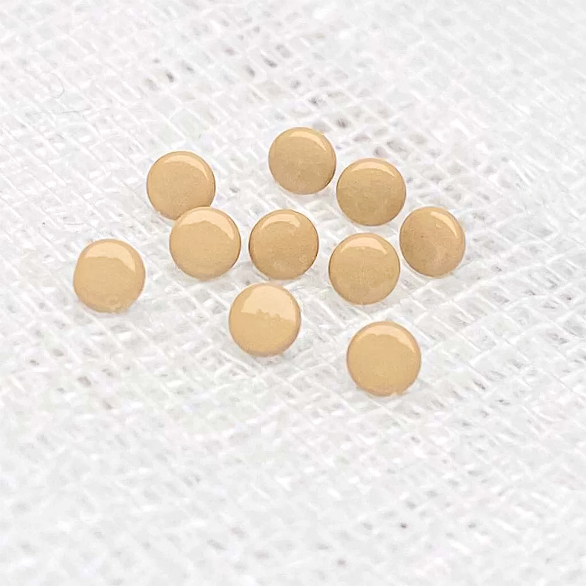 F136 Titanium Alloy Flat Flesh-Colored Ear Bone Nails Invisible Earrings G23 Body Piercing Jewelry - Image 5