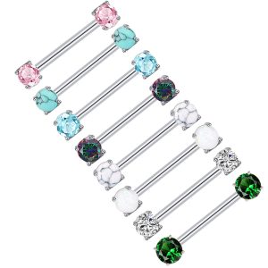Gold Nipple Rings 16mm Stainless Steel Breast Nails Body Piercing Earrings Geometric Style