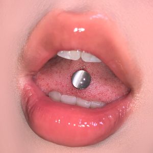Cool Moonlight Cat's Eye Tongue Barbell 316L Surgical Steel External Thread 5-Color Drinkable Piercing Jewelry Wholesale