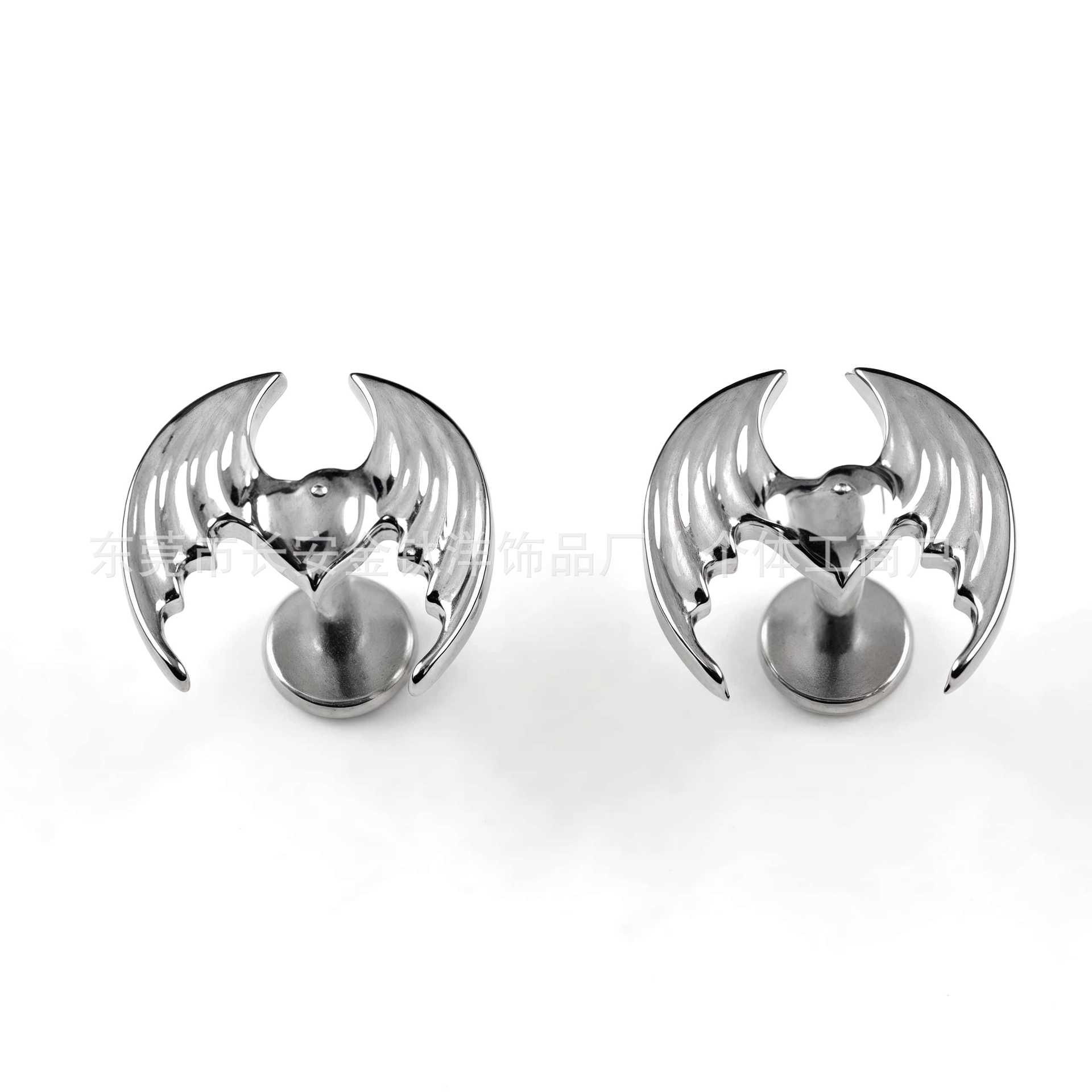 F136 Titanium Devil Wings Love Halloween Nose Nail Ear Bone Nail G23 Titanium Alloy Body Piercing Jewelry - Image 2