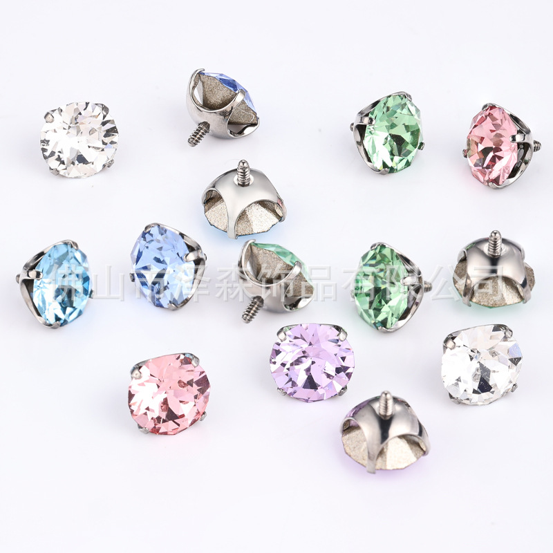 Zesen F136 Titanium Alloy Lip Piercing Labret Stud Round Bottom Swaro Lip Nail for Ear Bone - Image 4