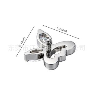 JT1105 Titanium Butterfly Zircon Ear Bone Stud Lip Stud - G23 ASTM F136 Body Piercing Jewelry