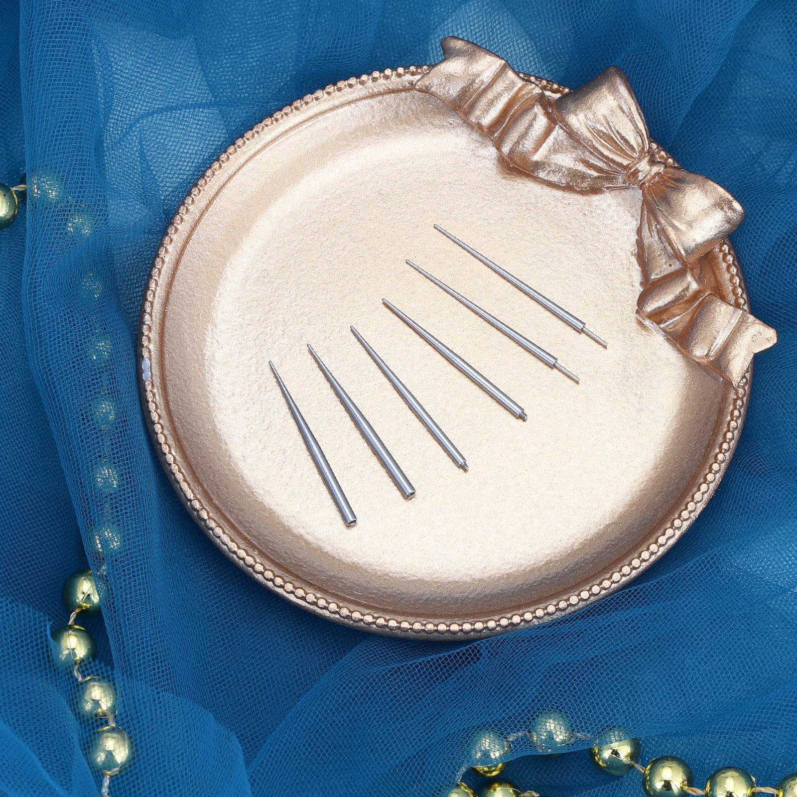 316L Surgical Steel Guide Pin Internally Threaded Lip Nail Ear Nail Belly Button Piercing Disposable Guide Rod - Image 2