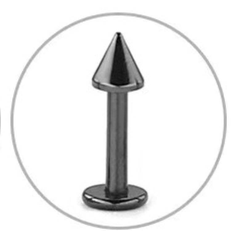 G23 Titanium 1.2mm 14mm Inner Tooth Lip Nail Rod Ball Tongue Ear Nail Body Piercing Jewelry - Image 2