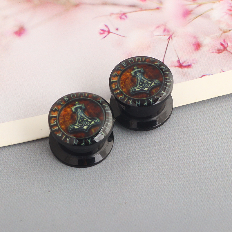 Acrylic Auricle Crown Safety Lock Ear Enlargement Body Piercing Jewelry 16mm - Image 2