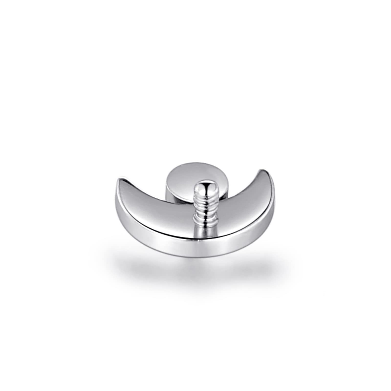 G23 Titanium Moon Lip Nail Pack Zircon Nose Nail Ear Bone Nail Ear Nail Titanium Alloy Piercing Jewelry - Image 5
