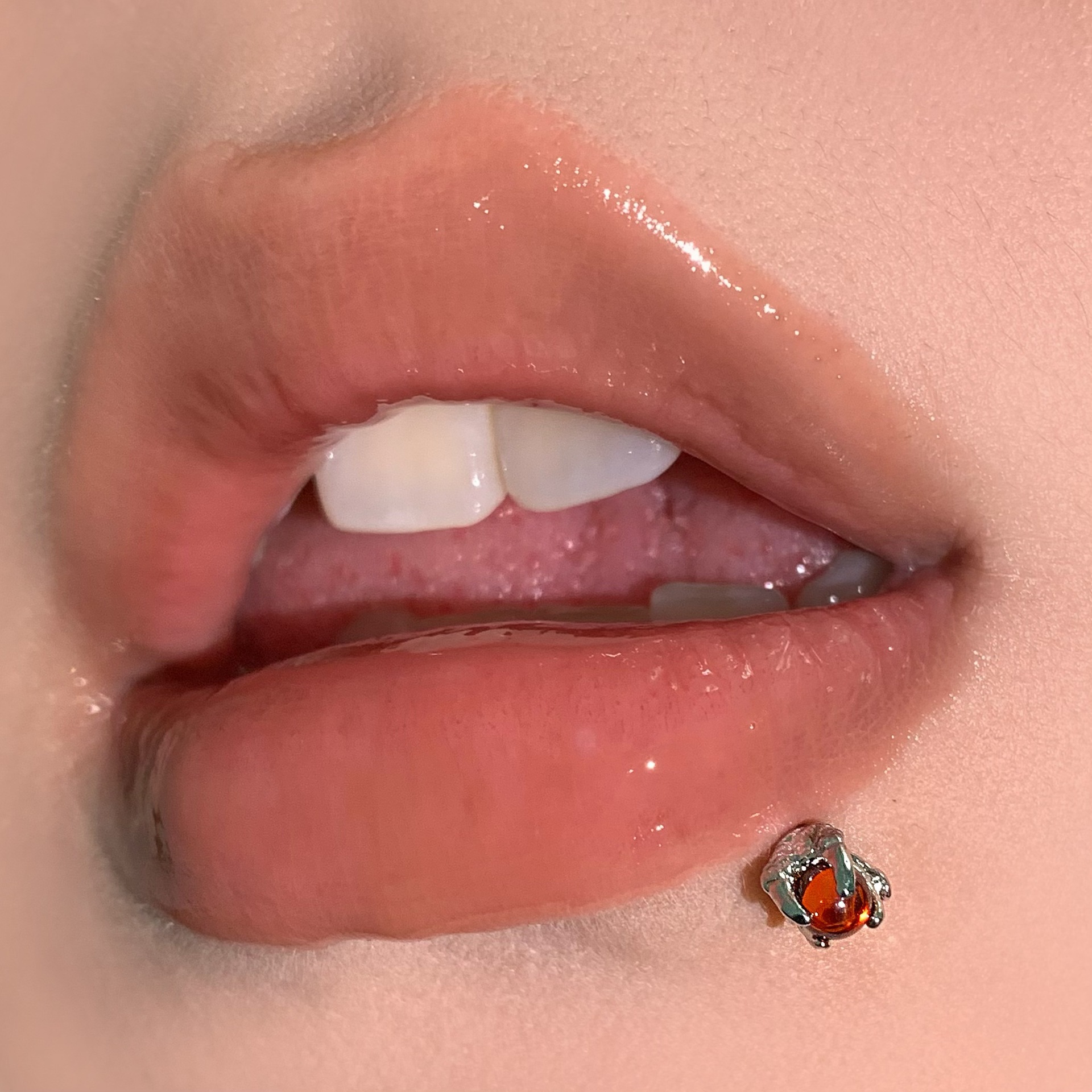 Cross-Border Dragon Claw Bead Opal Lip/Ear Bone Piercing Jewelry 316L Surgical Steel External Thread Labret Stud Wholesale - Image 4