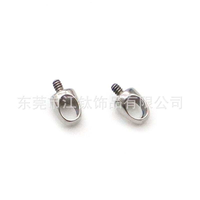 G23 Titanium ASTM F136 Labret Stud Earring Cartilage Bullet Pendant DIY Body Piercing Jewelry Lip Nail - Image 4