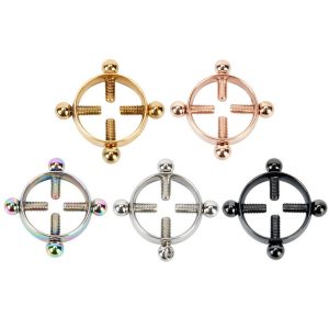 Nipple Rings Non-Pierced Stainless Steel Body Piercing Jewelry Wholesale DIY Accessories 2025 Spring