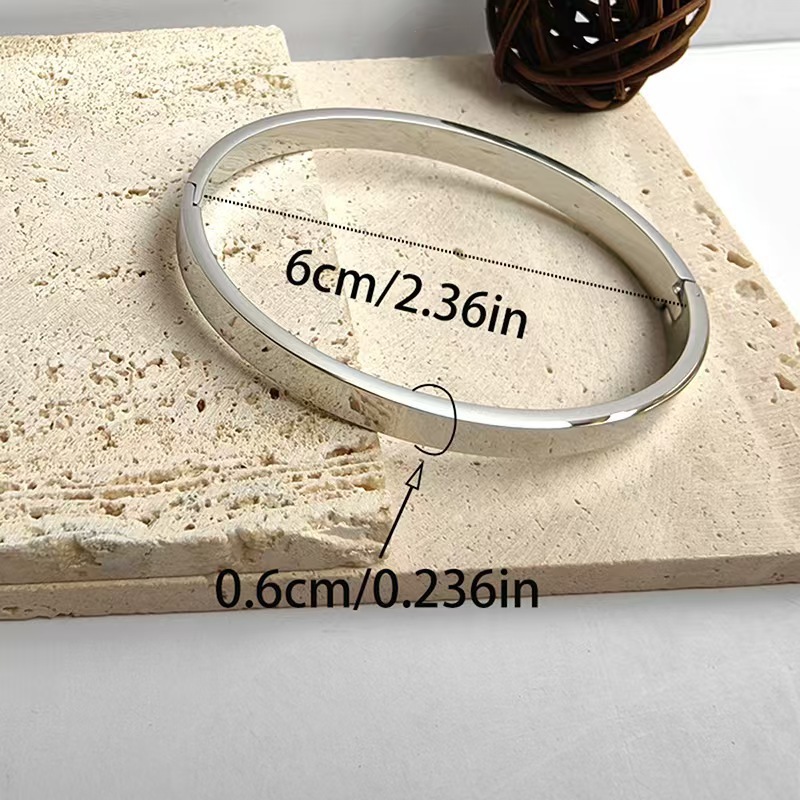 Kajia 10 Diamond Titanium Steel Bracelet Couple Baby's Breath 18K Rose Gold Titanium Steel Bracelet Jewelry Direct Sale - Image 2
