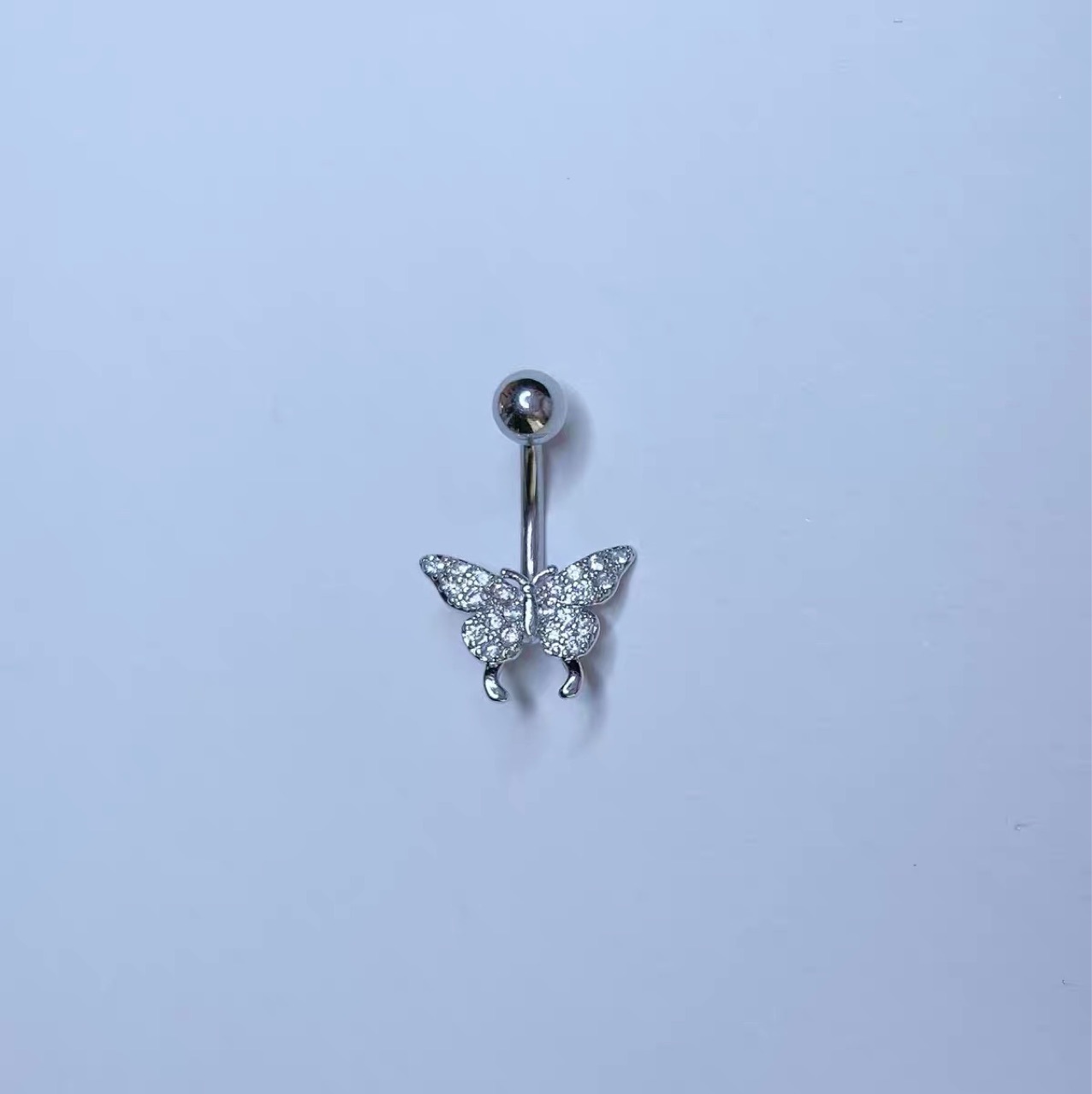 Butterfly Belly Ring 316L Surgical Steel CZ Navel Piercing Jewelry Sexy Hot Girl Body Jewelry - Image 4