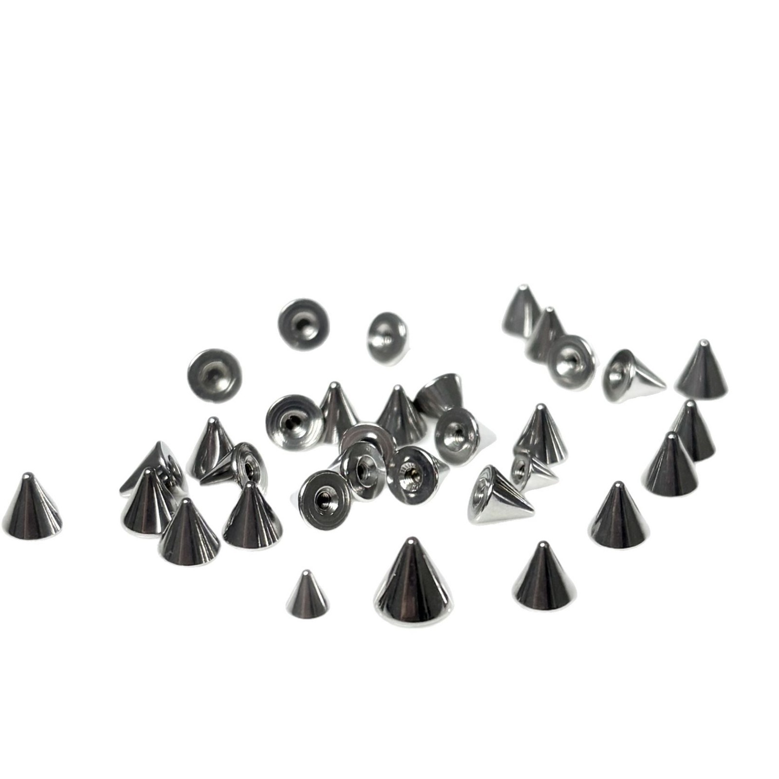 316L Titanium Steel Pointed Cone Head Bead Lip Labret Stud Earring Eyebrow Nose Piercing Jewelry Wholesale - Image 5