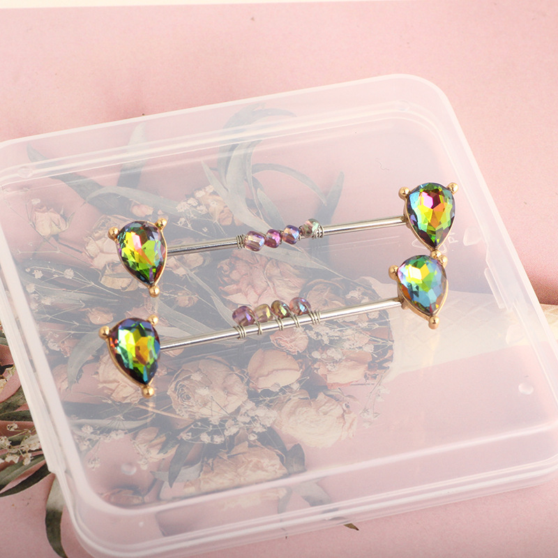 316L Titanium Steel Exaggerated Lady Ear Bone Nail Punk Wind Retro Long Earring - Image 4