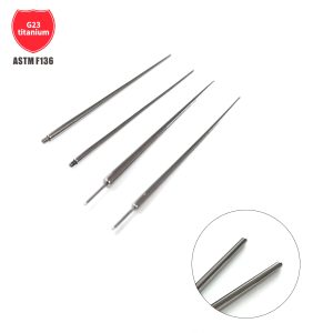 G23 Titanium Piercing Needle Guide Pin - Internal & External Thread Insertion Tool for Body Jewelry