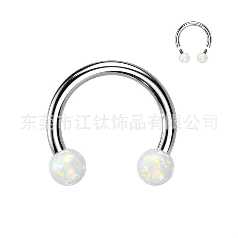 G23 Titanium Horseshoe Ring Nose Nail Earrings Body Piercing Jewelry Lip Nail Ear Bone Nail 1.2mm 12mm 5mm - Image 5
