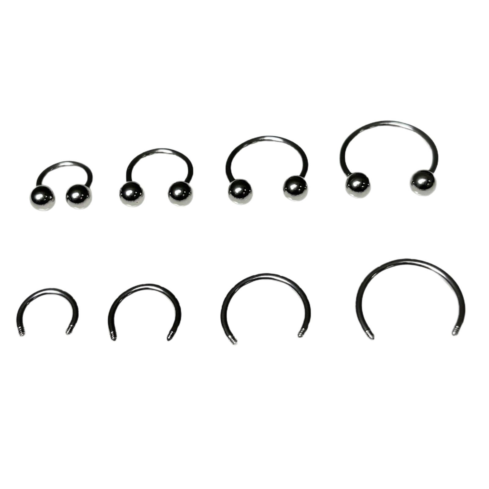 316L Titanium Steel Lip Ring C Ring External Thread Universal Replacement Pole Nose Ring Piercing Accessories - Image 5