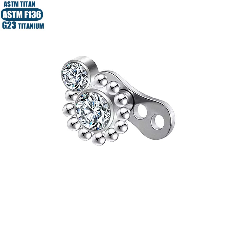 F136 Titanium Buried Bone Nail Zircon Internally Threaded Subcutaneous Implant Lockbone Nail with Base - Image 2