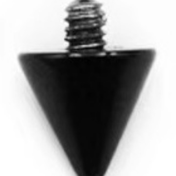 G23 Titanium Alloy Externally Threaded Pointed Cone Devil Nail Piercing Ear Cartilage Stud - Image 3