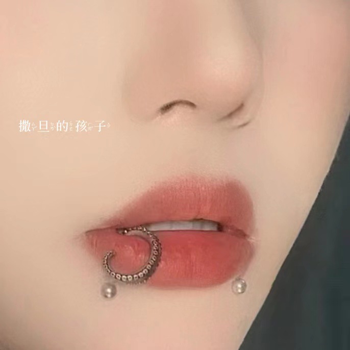 Hot Girl 16G External Thread Lip Ring Stainless Steel Labret Stud Lip Piercing Jewelry - Image 3