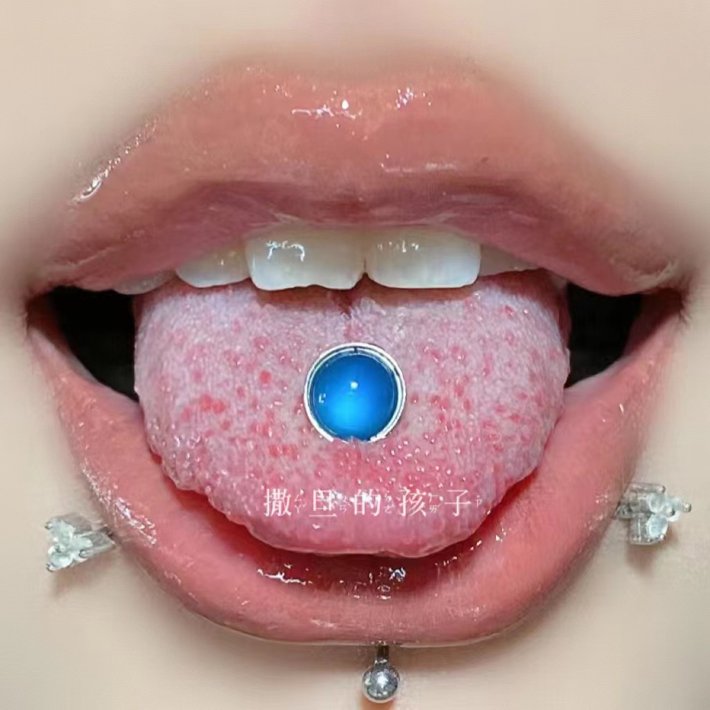 Red Stainless Steel Tongue Barbell - 12mm Length 1.6mm Thick Piercing Jewelry for Women - Image 4