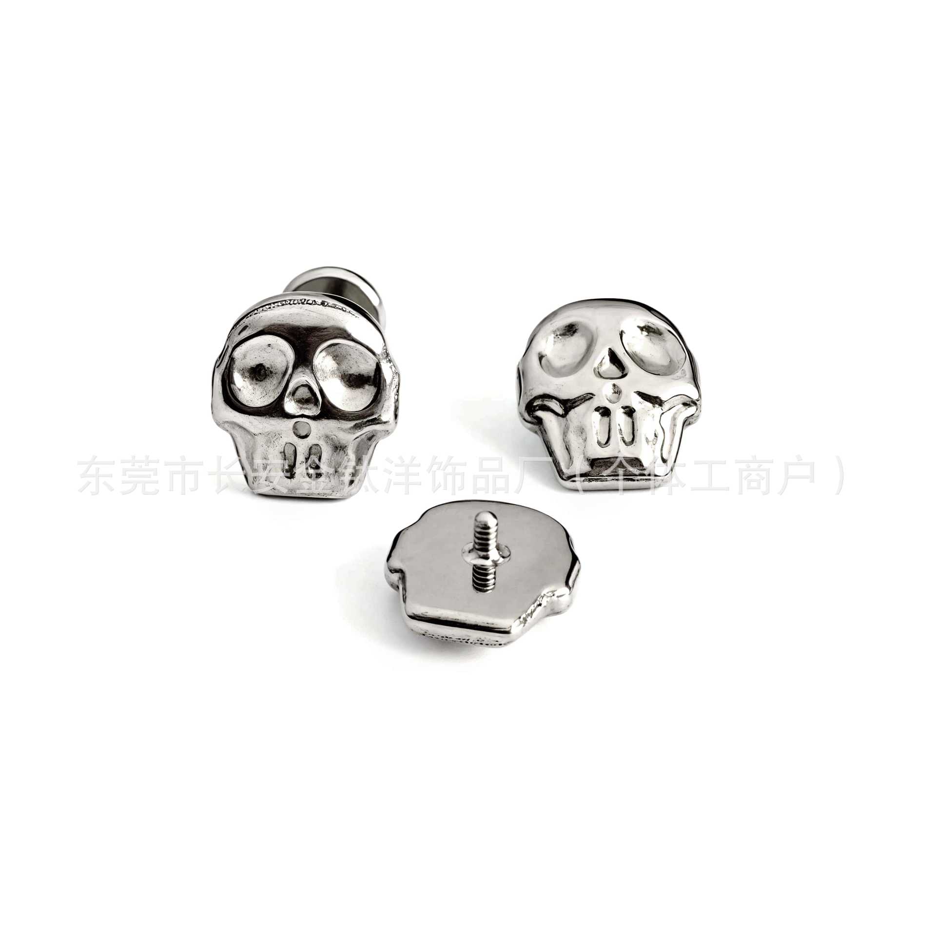 F136 Titanium Halloween Skull Earrings Lip Nails Cochlear Nails G23 Titanium Alloy Body Piercing Jewelry Ear Bone Nails - Image 3