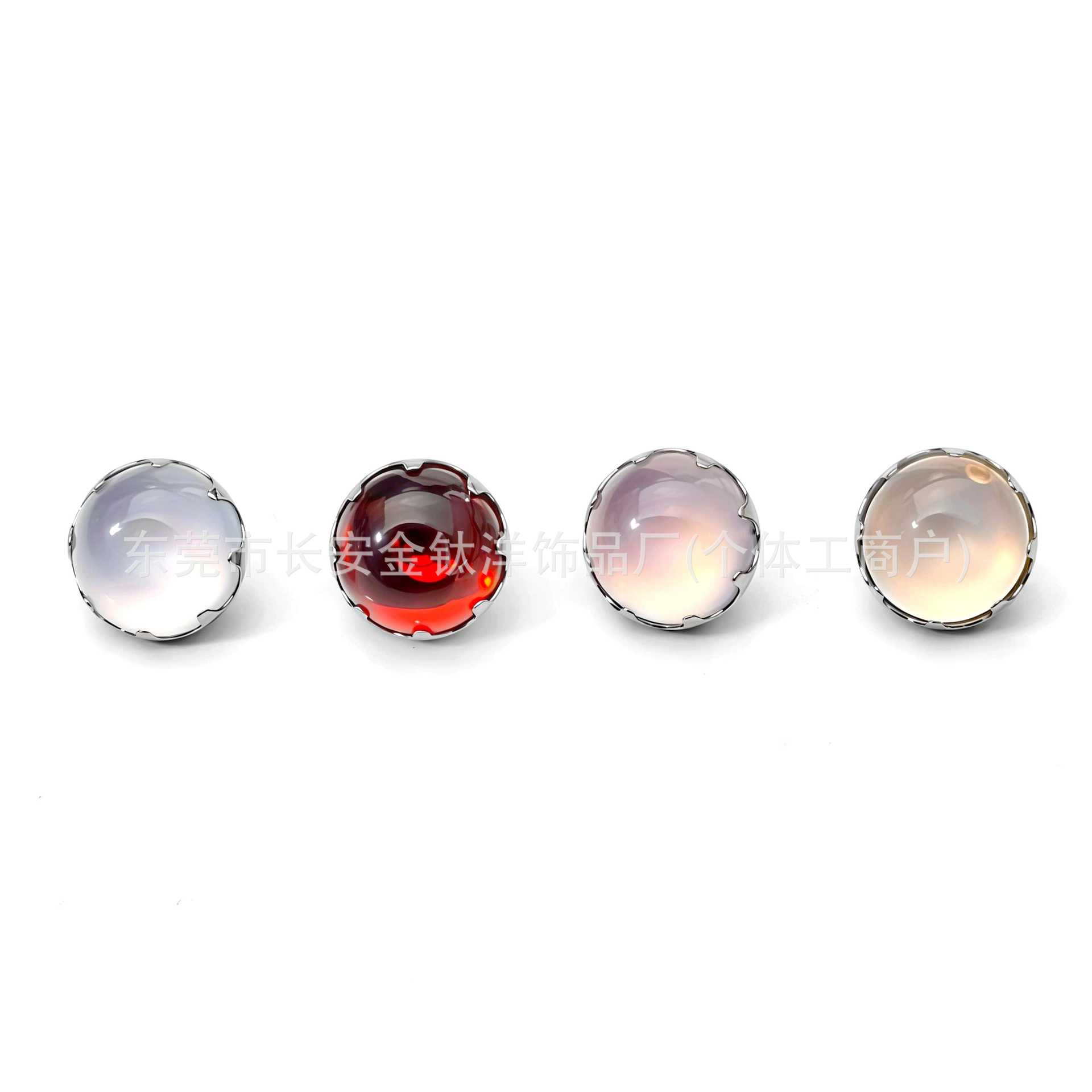 F136 Titanium Serpentine Cat Eye Stone Labret Stud - Lip, Ear, Navel Piercing Jewelry in Dazzling Green - Image 2