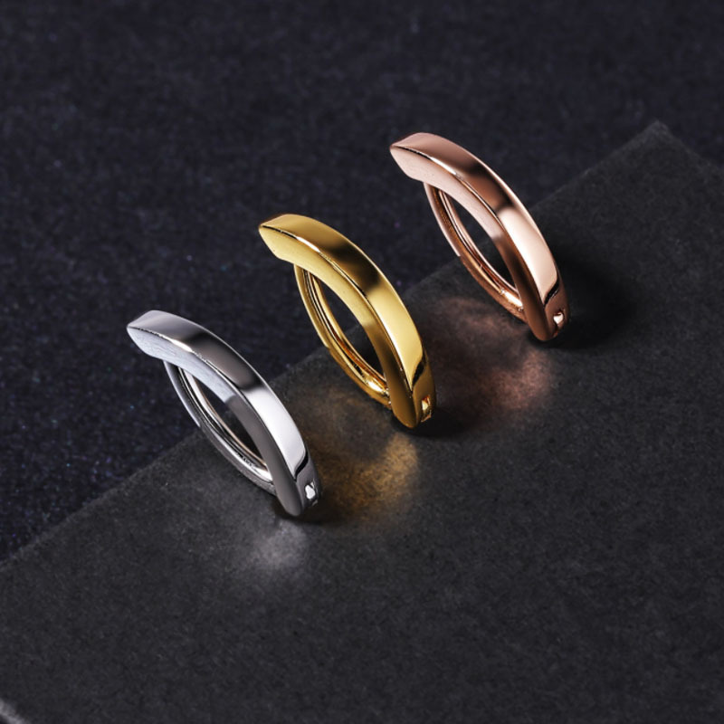 Simple Stainless Steel Rose Gold Belly Button Ring for Unisex Navel Piercing Jewelry Wholesale - Image 2