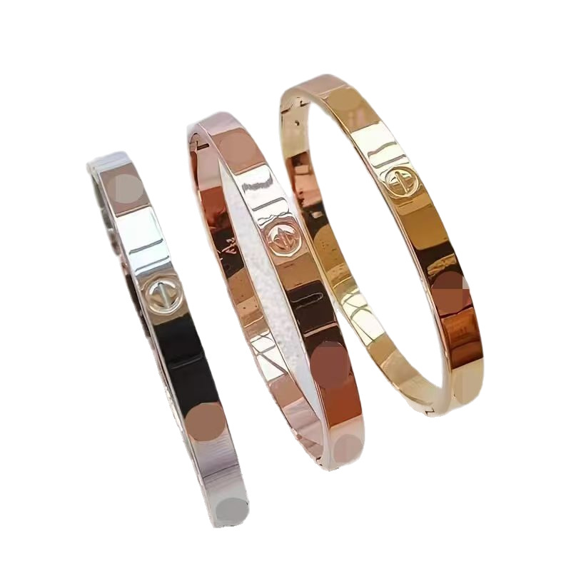 Kajia 10 Diamond Titanium Steel Bracelet Couple Baby's Breath 18K Rose Gold Titanium Steel Bracelet Jewelry Direct Sale - Image 5