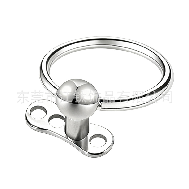 G23 Titanium ASTM F136 Skin Anchor Round Ball Piercing Jewelry - Ear Cartilage Stud Helix Tragus - Image 5