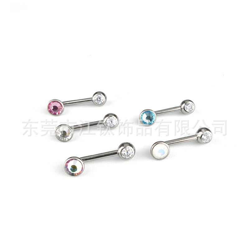 G23 Titanium F136 Genital Ring with Zirconia - Cross-Border Best Seller Body Piercing Navel Ring - Image 4