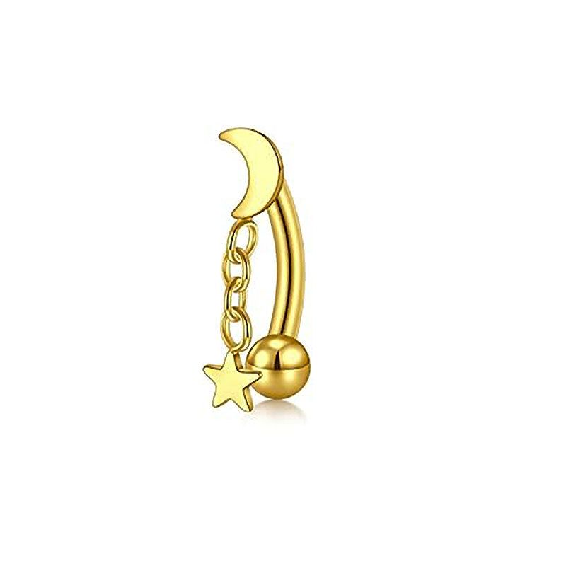 Fashion Stainless Steel Eyebrow Studs Zircon Heart Shape Piercing Jewelry Custom New Style - Image 5