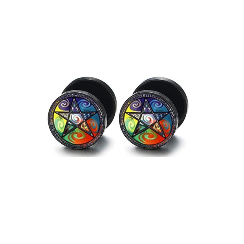 Retro Ethnic Star Stainless Steel Ear Clip - Fashion Earring for Men Women - Image 3
