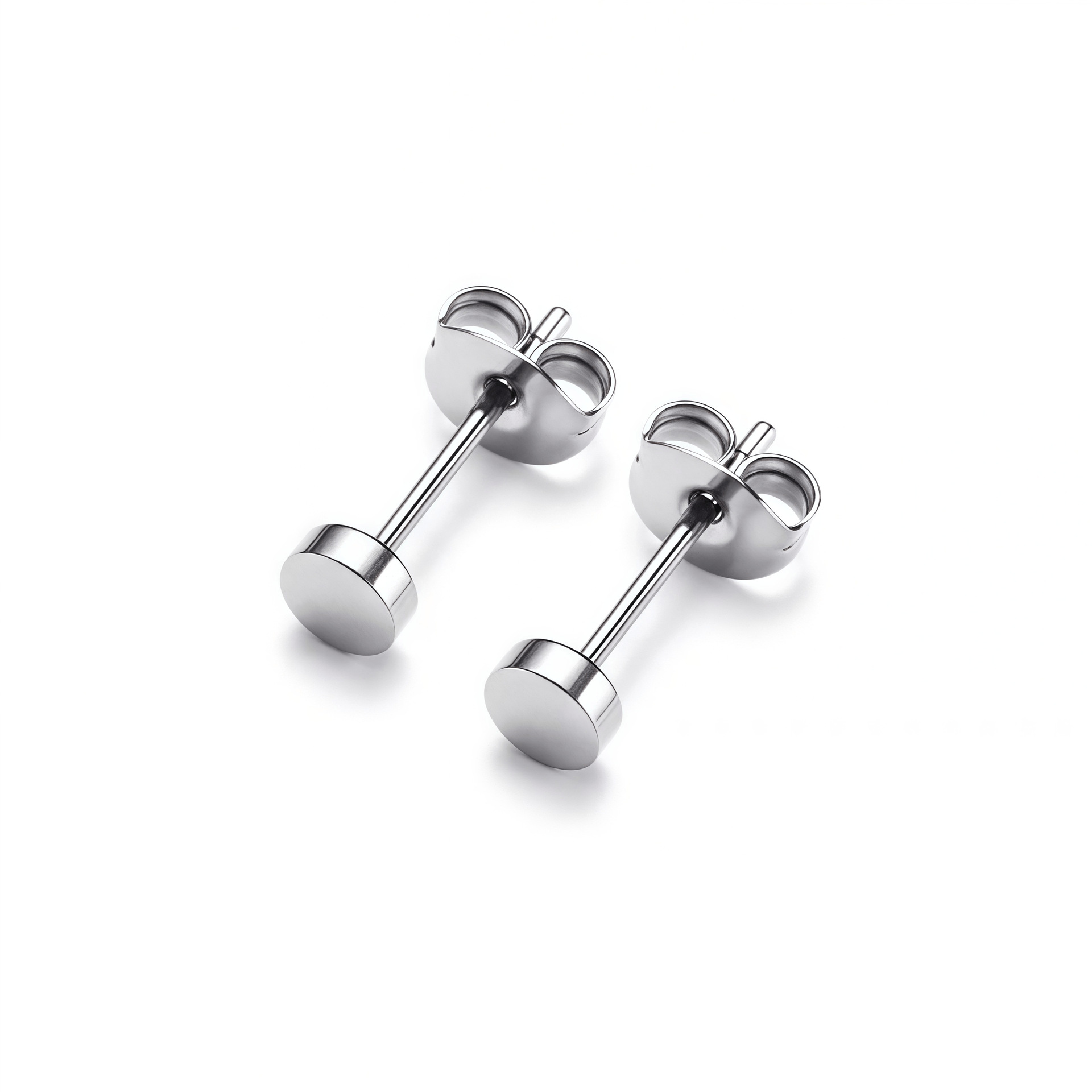 F136 Titanium Round Cake Butterfly Ear Stud Cartilage Piercing Jewelry - Image 5