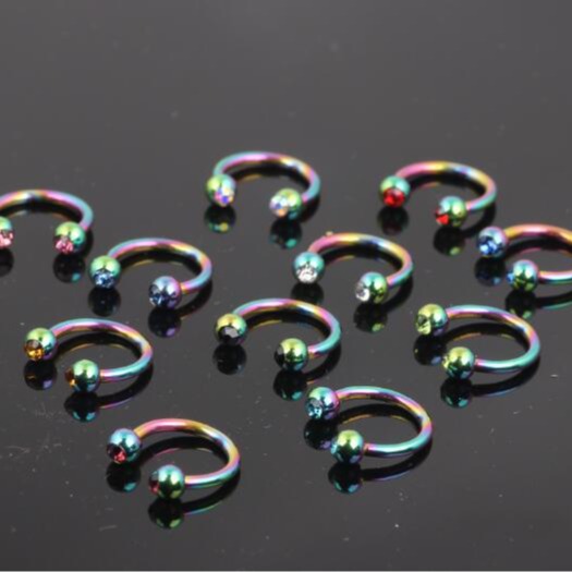Stainless Steel Color CBR Nose Nail Nose Ring Earring Universal Piercing Jewelry Wholesale - Image 3