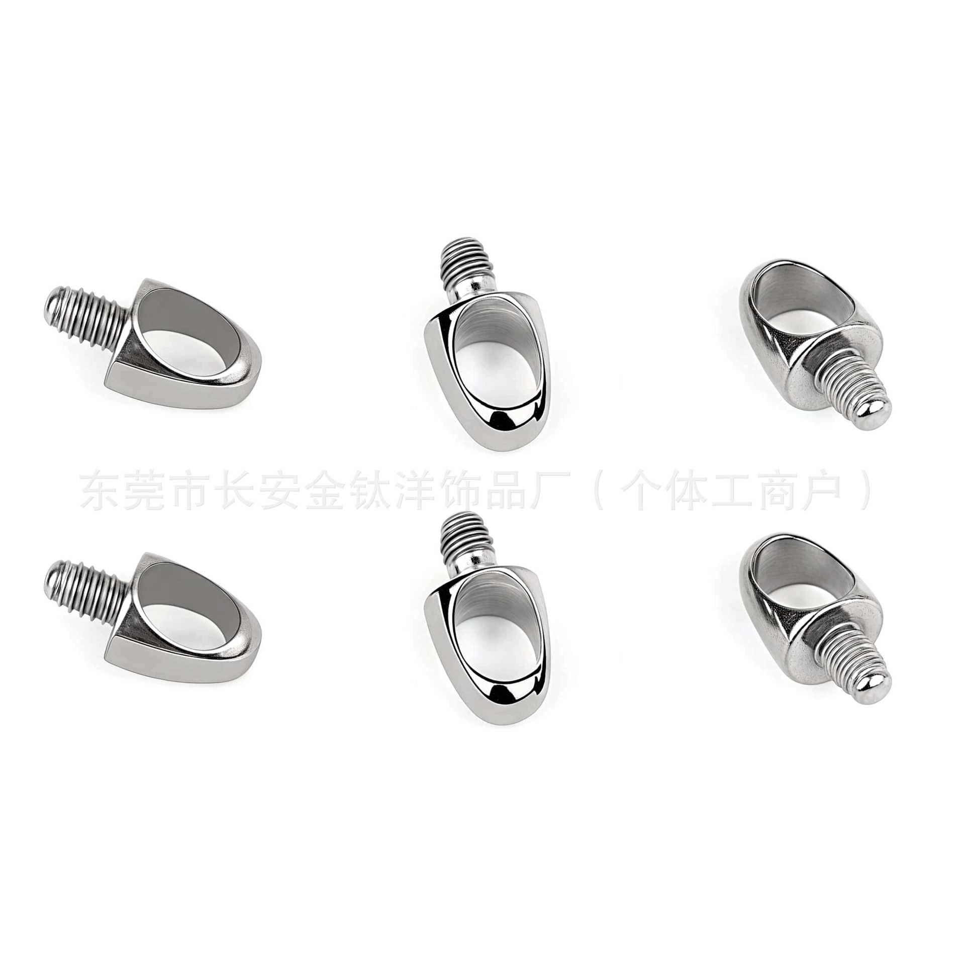 F136 Titanium DIY Bullet Head Pendant Ear Bone Nail Lip Nail Earrings G23 Titanium Alloy Piercing Jewelry - Image 5