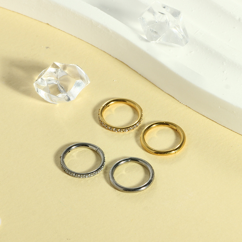 G23 Titanium Alloy F136 Nose Ring Nose Clip Piercing Jewelry Geometric Ethnic Simple - Image 3