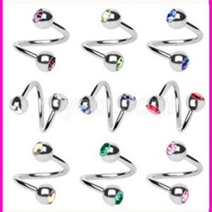 European American Popular Horseshoe Ring Stainless Steel Jewelry Multi-Use Ring Lip Nose Ear Eyebrow Piercing