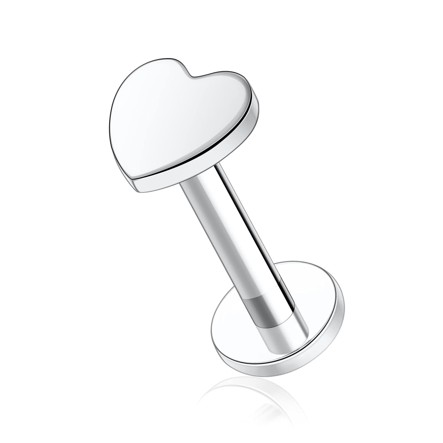 G23 Titanium Lip Nail Earring Moon Star Love Lightning Cross Piercing Jewelry Triangle Labret Stud - Image 4