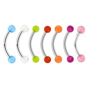 Stainless Steel Eyebrow Lip Nail Piercing Jewelry Acrylic Ball Earring Nose Stud