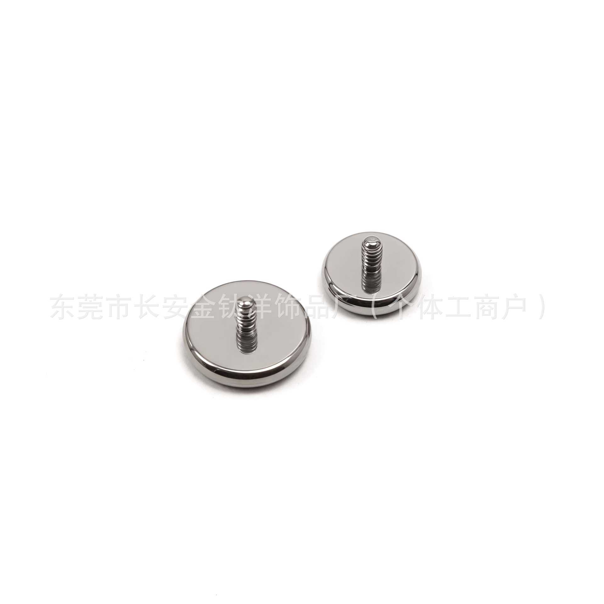 F136 Titanium Internal Thread Flat Curved Labret Stud Ear Nose Lip Piercing Jewelry G23 Titanium Alloy - Image 3