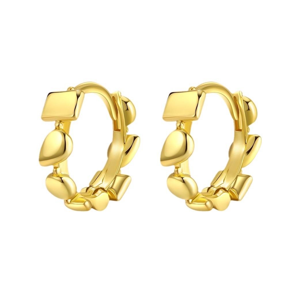 Korean Style Bow Rhinestone Earrings for Women - Simple Zirconium Ear Buckle Earrings, Gold Copper Fashion Jewelry - Image 5