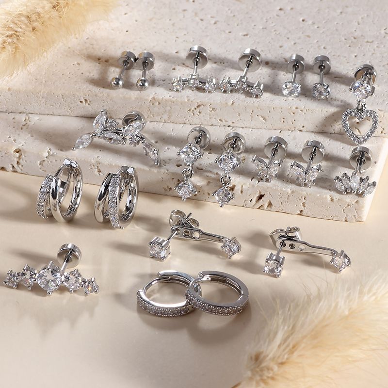 Amazon's Best-Selling 20-Piece Stainless Steel Earring Set, Butterfly Style Ear Studs, In-Stock Direct Sales - Image 3