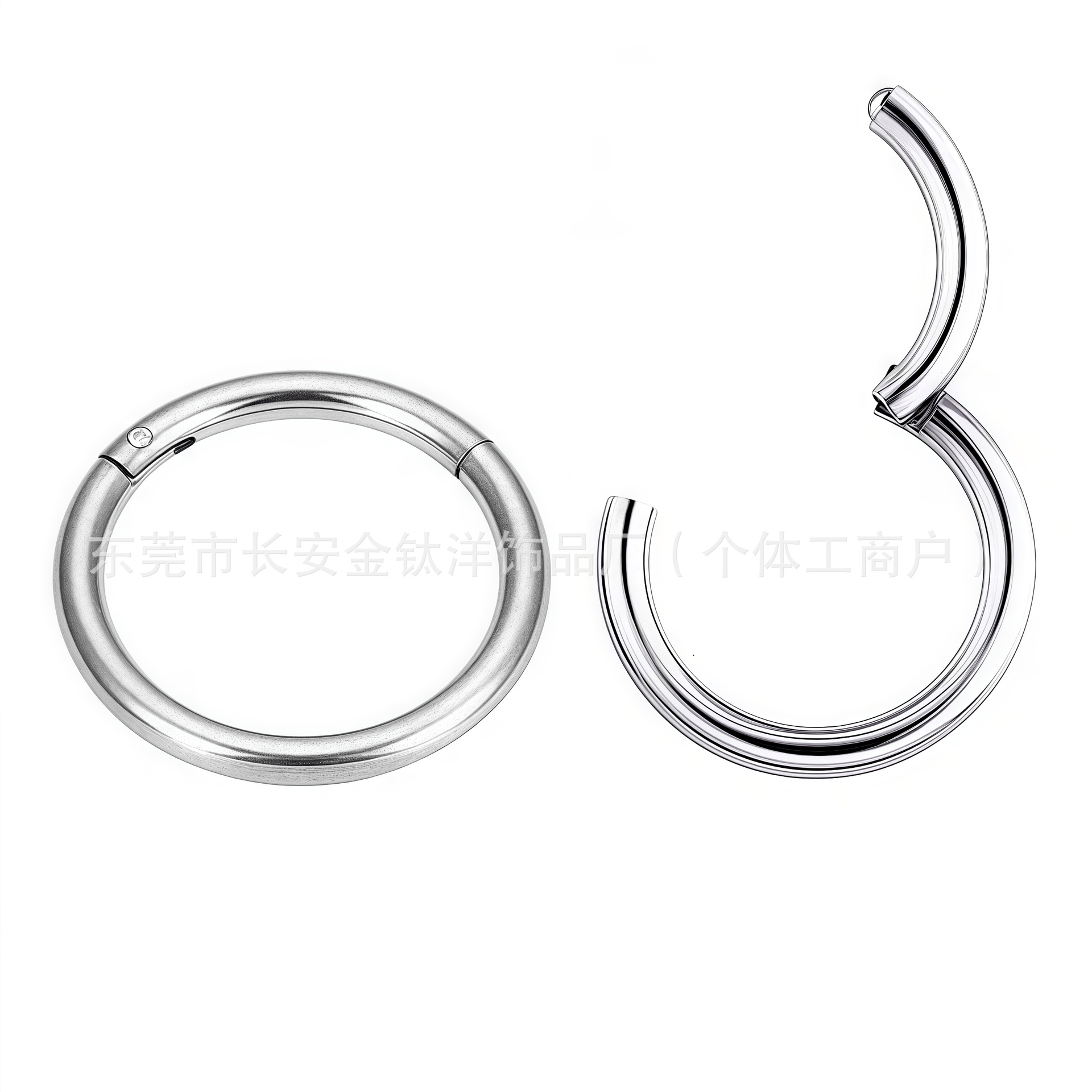 G23 Titanium Seamless Nose Ring Closed Hoop Earring F136 Titanium Alloy Piercing Jewelry - Image 2