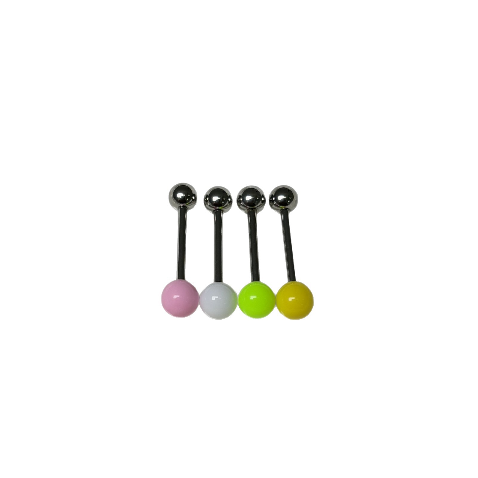 Solid Color Acrylic Tongue Nail Steel Titanium External Thread Tongue Nail Personality Niche Sweet Hot Girl Piercing Jewelry Cross-Border - Image 5