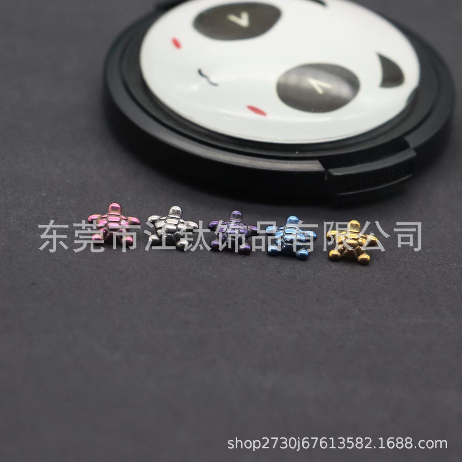 G23 Titanium Turtle Earrings Ear Bone Nails Internal Thread Body Piercing Jewelry - Image 4