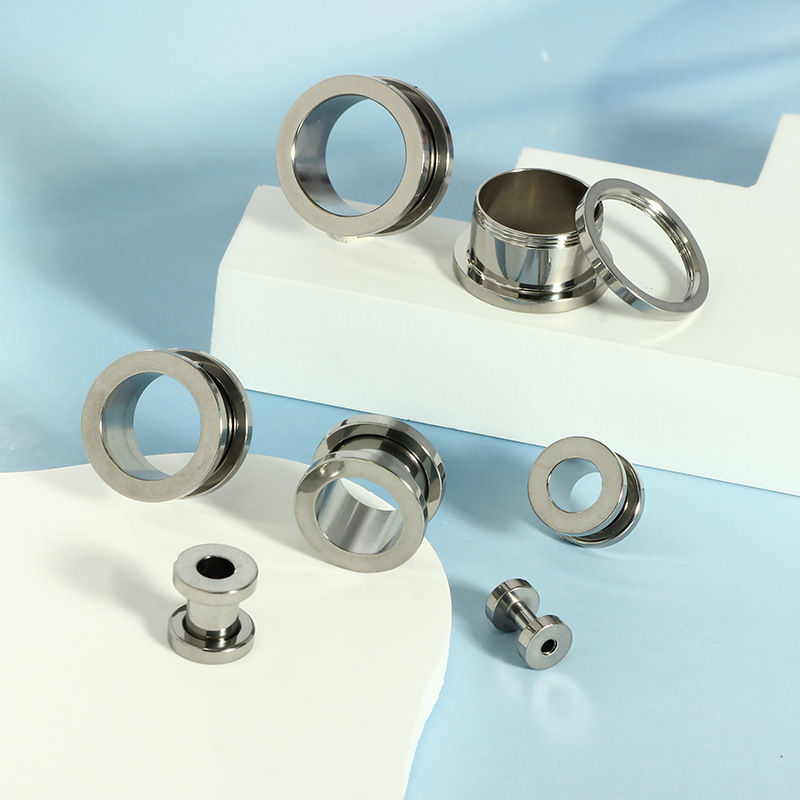 G23 Titanium Auricle Threaded Ear Expander Piercing Jewelry 16mm Ear Hole Stretcher - Image 3