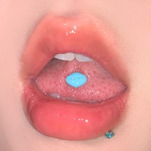 Pill-Shaped Resin Tongue Barbell Externally Threaded 316L Surgical Steel Body Jewelry for Wholesale